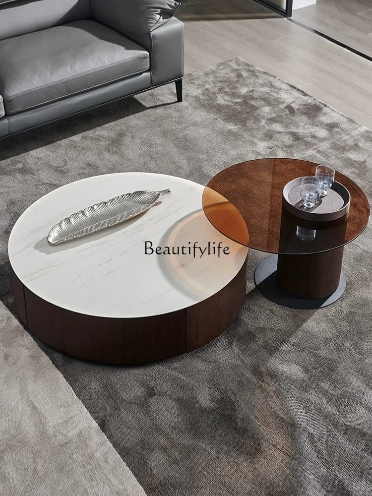 

Living room home light luxury high sense small table side table