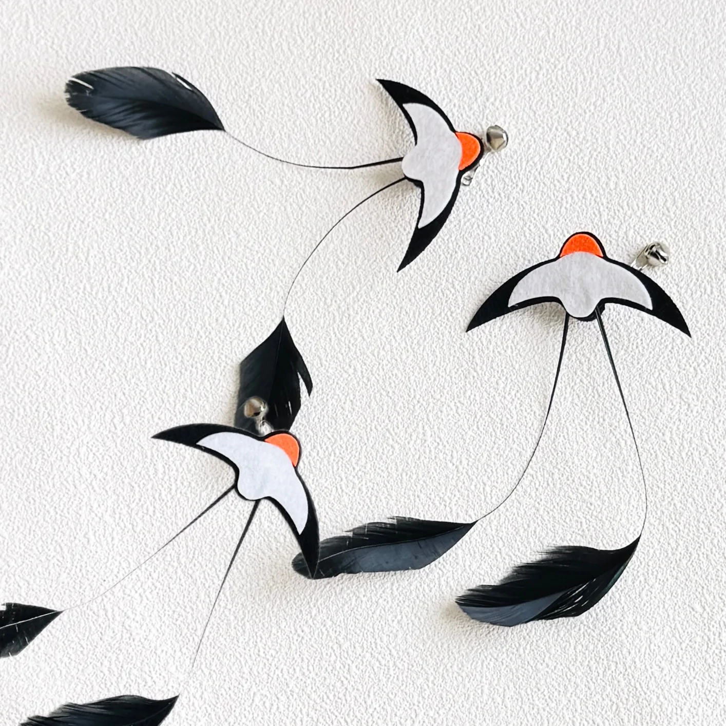 3PCS Katze Insekten Feder Spielzeug Ersatz Interaktive Katze Teaser Zauberstab Spielzeug Vogel Simulation Katze Spielzeug – Detail 1