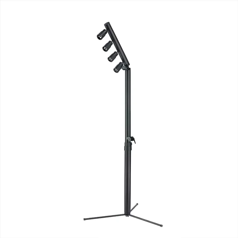 IP Rechargeable Battery Power 4*15W RGBW 4in1 LED Outdoor Pole Mast Folding Light Wireless DMX Stage Spotlight Zoom Banquet