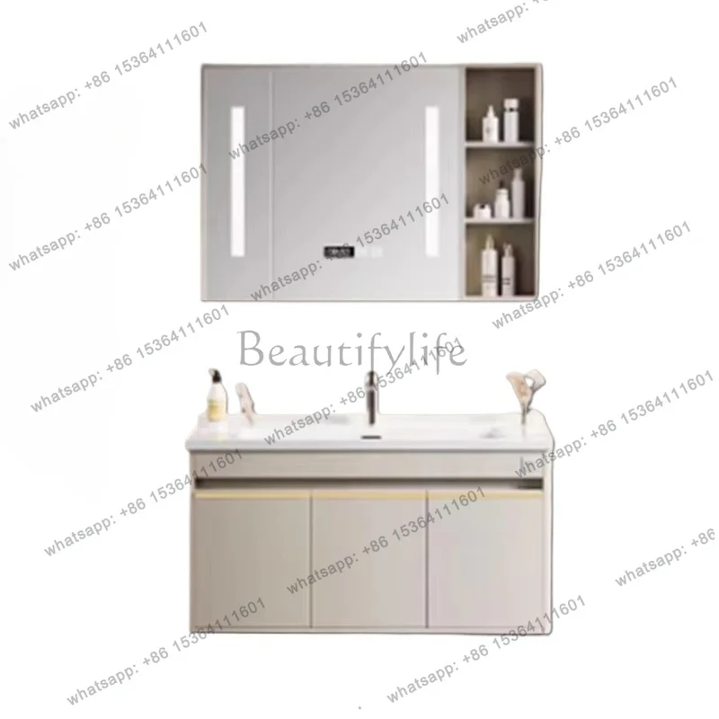 YJ Internal Toilet Bathroom Cabinet Organizer Washroom Luxury Shelf Bathroom Cabinet Vanity Sink Armoire Salle De Bain Furniture