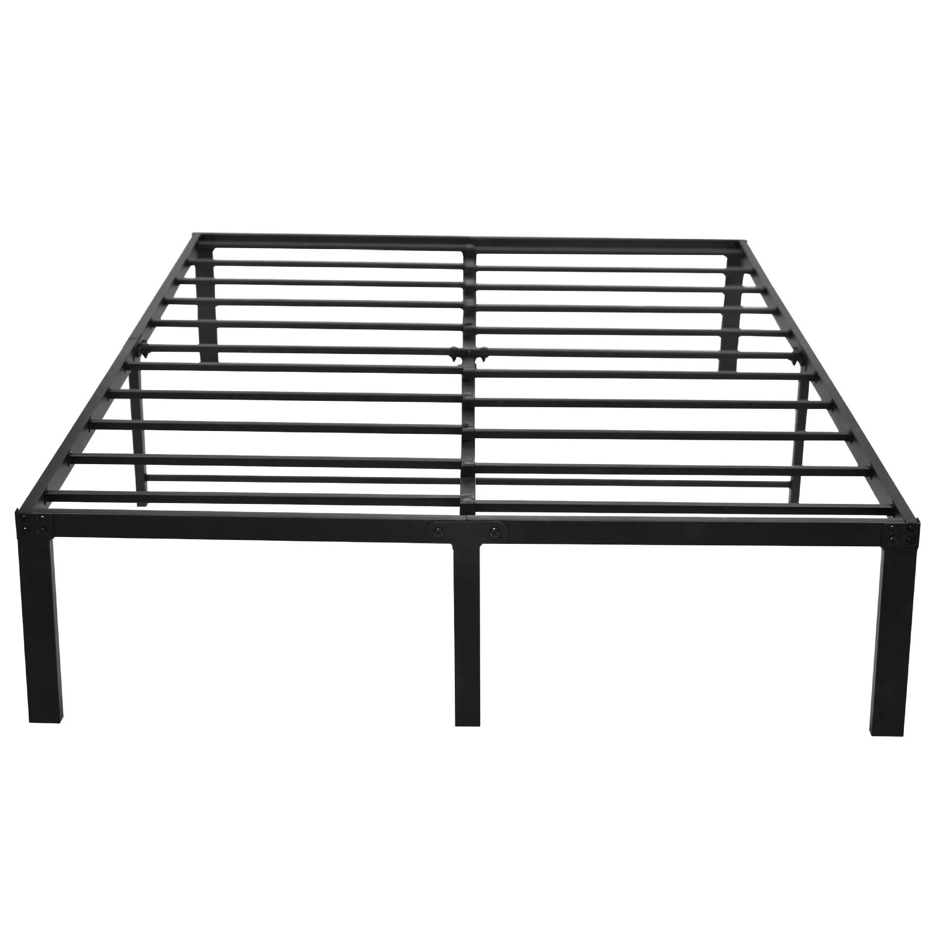 2026 Superventas Moderna Base de Cama Metálica de Acero al Carbono Negro, Tamaños Matrimonial, Individual, King y Queen, Plataforma Ahorradora de Espacio, Ecológica, para Hotel y Apartamento