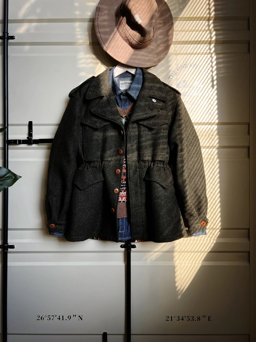 

Tailor Brando Classic Vintage Tweed M43 Полевая куртка Мужской короткий плащ Куртка