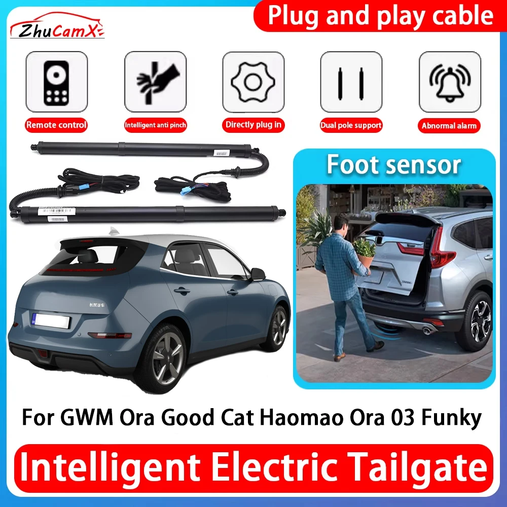 ZhuCamX Car Power Trunk Electric Suction Tailgate Intelligent Tail Gate Lift Strut For GWM Ora Good Cat Haomao Ora 03 Funky