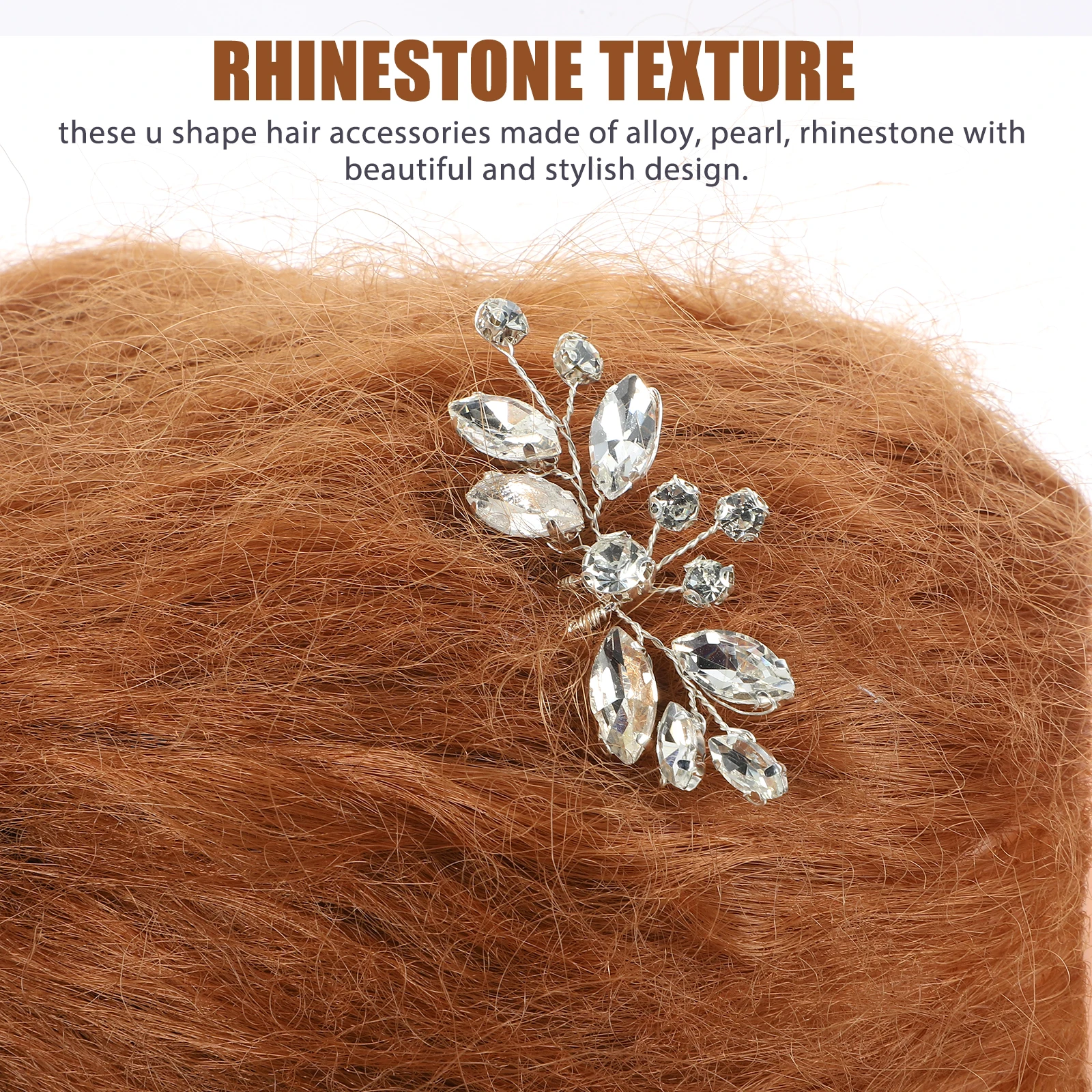 

3 Pcs Bridal Hair Accessories Jewelry for Women Rhinestone Pins Prom Hairpin Rhinestones Wedding