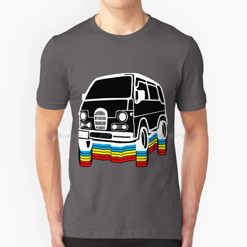 Retro Kei Van Classic T Shirt 100% Cotton Tee Kei Acty Carry Minicab Bravo Sambar Street Atrai Hijet Deckvan Daihatsu Classic