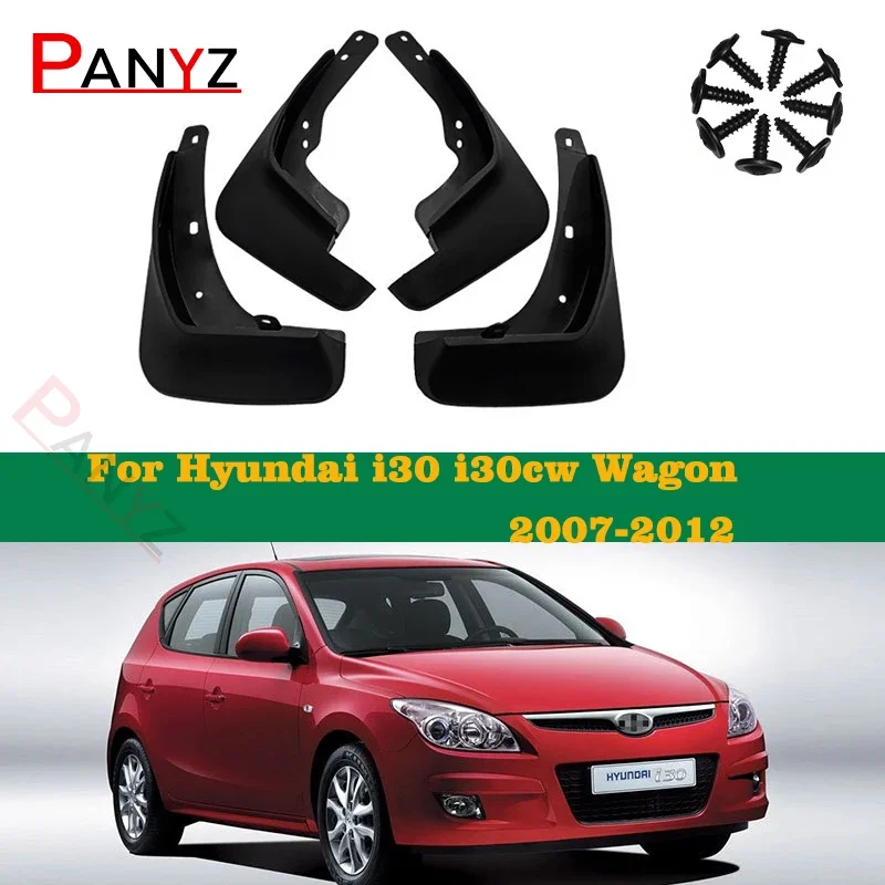 

4x For Hyundai i30 i30cw Wagon 2009 2010 2011 2012 FD Mud Flaps Splash Guards Flap Mudguards Fender Front Rear Wheel Accessories