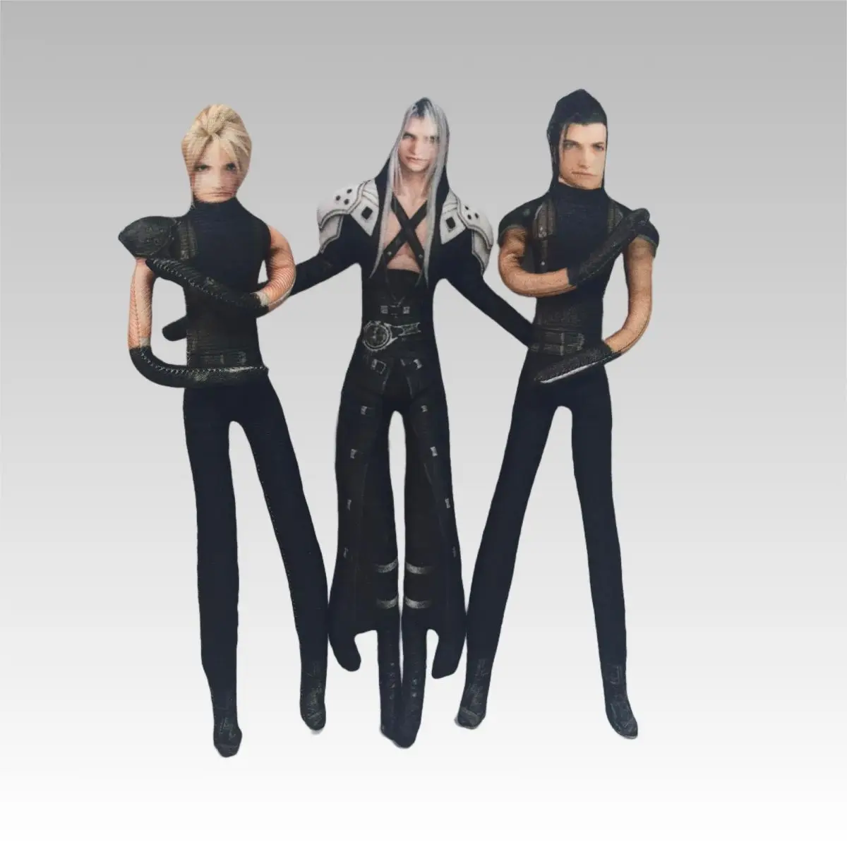 Anime Cloud Strife Tifa Lockhart bambola astratta scheletro incorporato figura modello di gioco anime da collezione