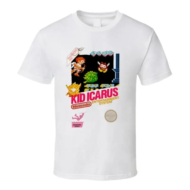 Kid Icarus Retro Box Art Video Game T Shirt - White
