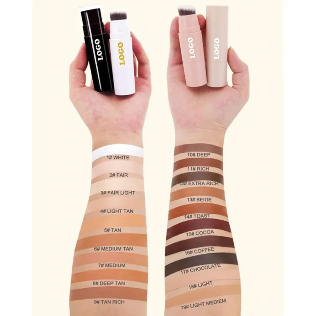 Etiqueta privada, logotipo personalizado vegano, barra de contorno, sombra de nariz, lápiz mate, corrector resistente al agua, resaltador, maquillaje al por mayor