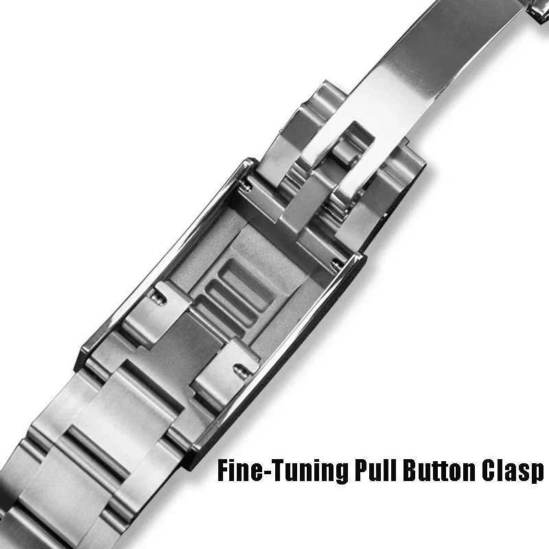 أربطة ساعات رولكس الغواصة دايتونا يخت ماستر GMT حزام (استيك) ساعة حزام glidelock المشبك الفولاذ المقاوم للصدأ 904L سوار الصلب 20 مللي متر
