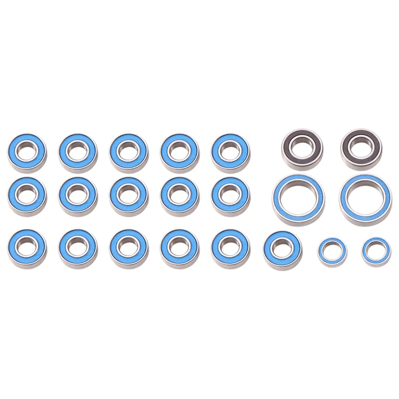 

RC 22pcs Rubber Sealed Ball Bearing Kit for Tamiya CC-02 CC02 1/10 RC Car Upgrades Parts Accessories