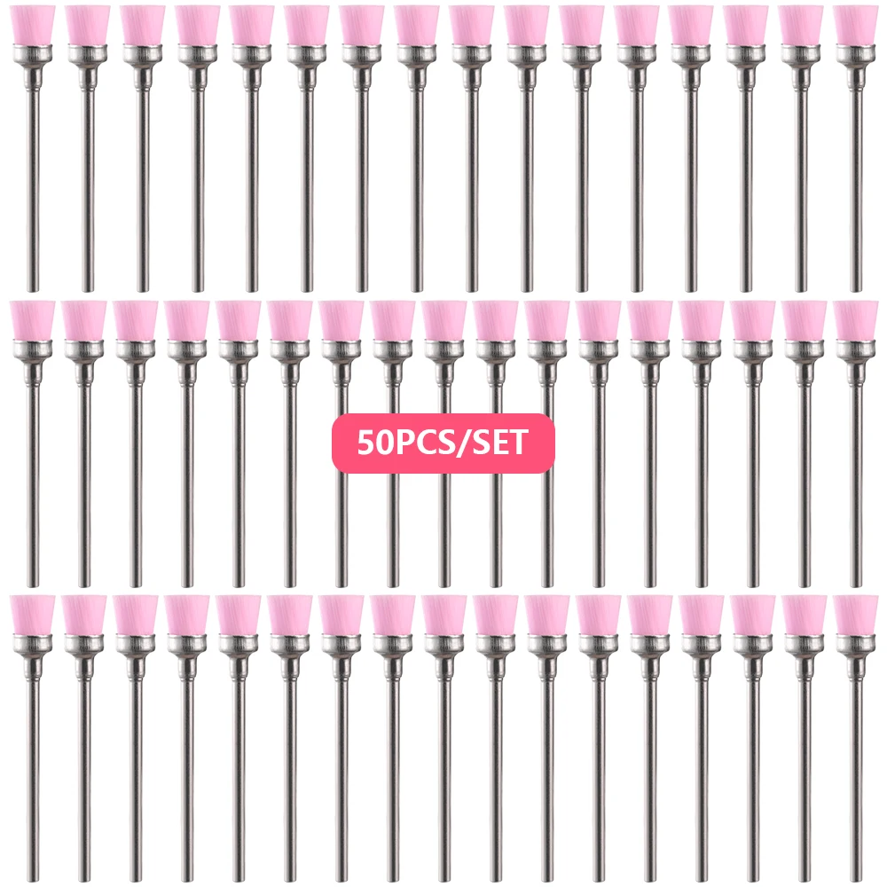 فرشاة تنظيف مثقاب كهربائي لآلة تجميل الأظافر والباديكير ، منظف الأظافر ، قاطع بت ، أداة تنظيف ، ملحقات تزيين الأظافر ، 50 * #1