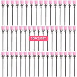 50pcs Electric Drill Cleaning Brush Cleaner Nail Drill Bit Cutter Clean Tool Nail Art Accessories for Manicure Pedicure Machine
