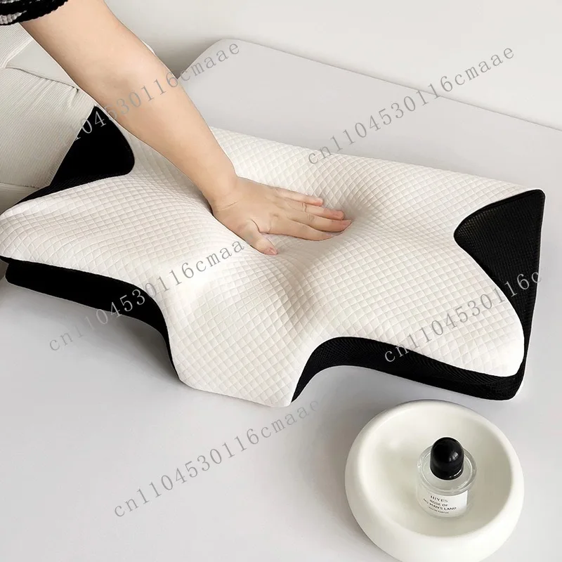 

Xun Butterfly Memory Cotton Pillow Cervical Spine Pillow Core Slow Rebound Horn Pillow
