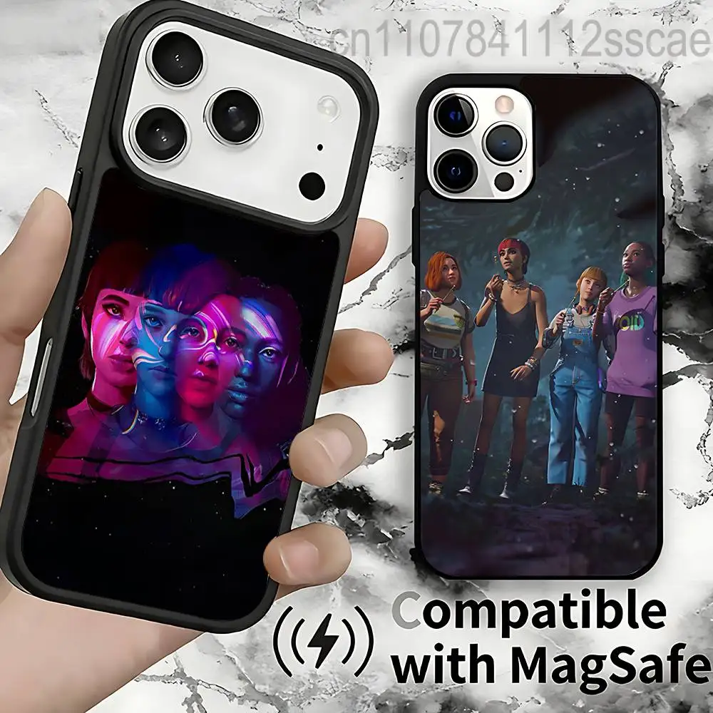 

L-Lost R-Records Bloom Rage Magnetic Phone Case For IPhone 14 16 17 13 12 11 15 Pro Max Plus For Magsafe Wireless Charge Cover