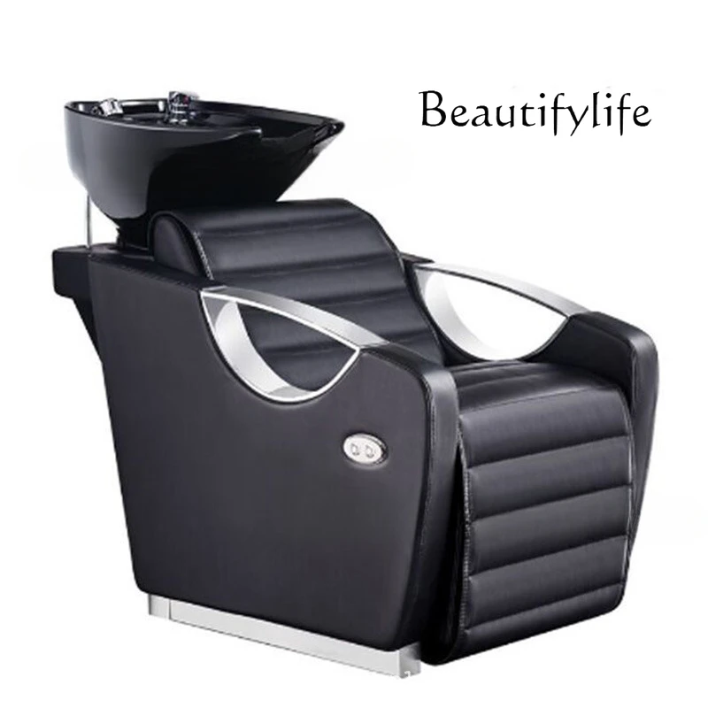 

Hair Saloon Dedicated Shampoo Chair Lying Half Beauty Shop Massage Couch