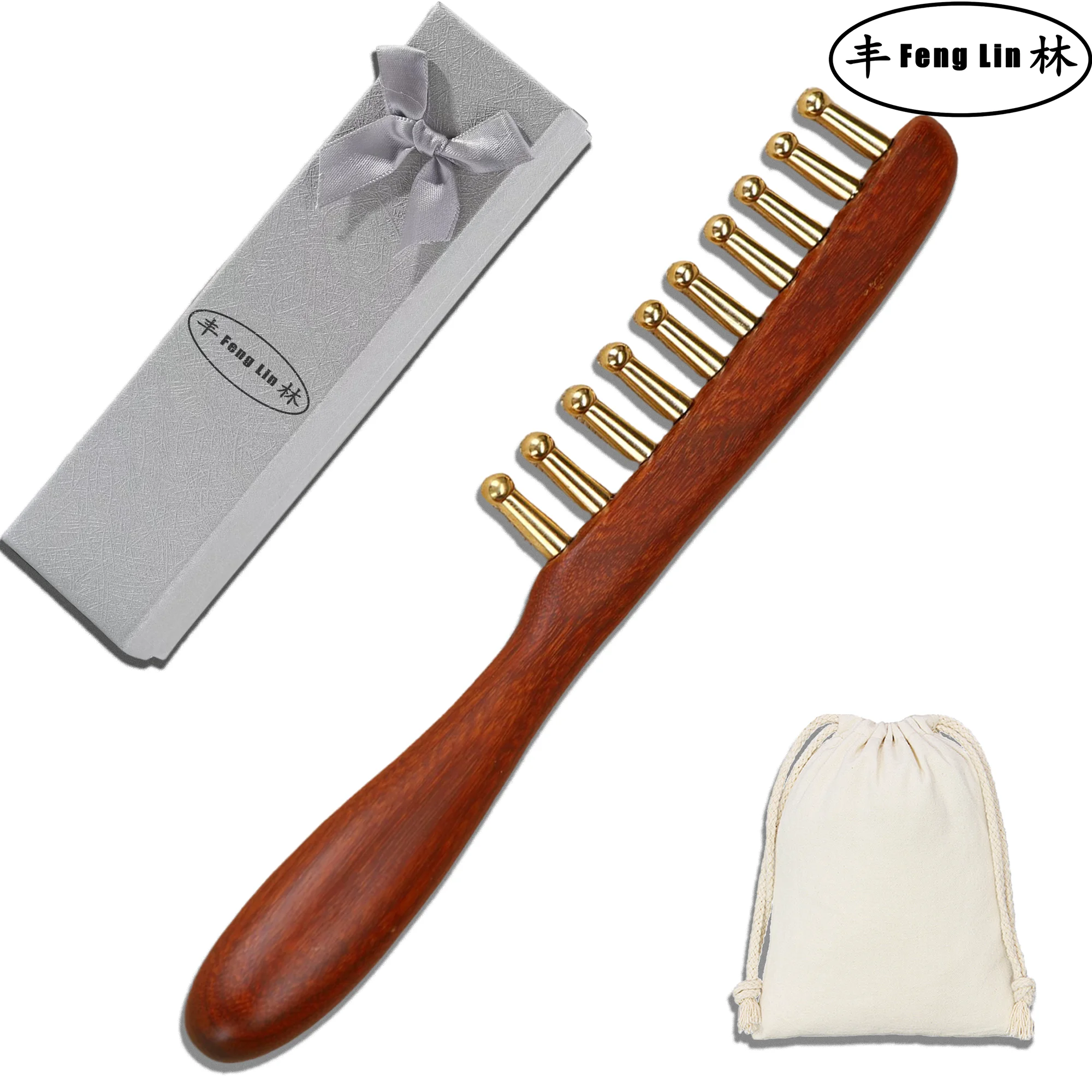 

Ladies' Daily Hair Care Comb, Anti-static Wooden Comb, Massage And Gua sha Tools, Relaxing Body, Giving Gifts To Family Members