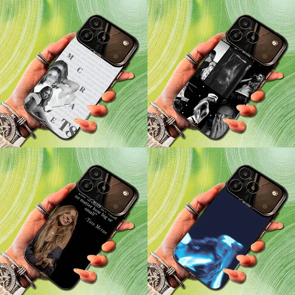 

T-Tate Singer M-McRaes Phone Case For iPhone 14,17,13,12,11,16,15,Mini,Pro,SE,XS,MAX,Black Matte Silicone Cover