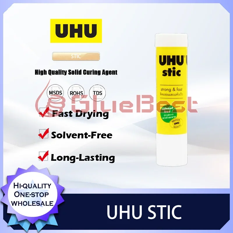 UHU STIC Solid Curing Agent for Paper Cardboard and Office Use Strong Clean Long-Lasting Performance Original Product