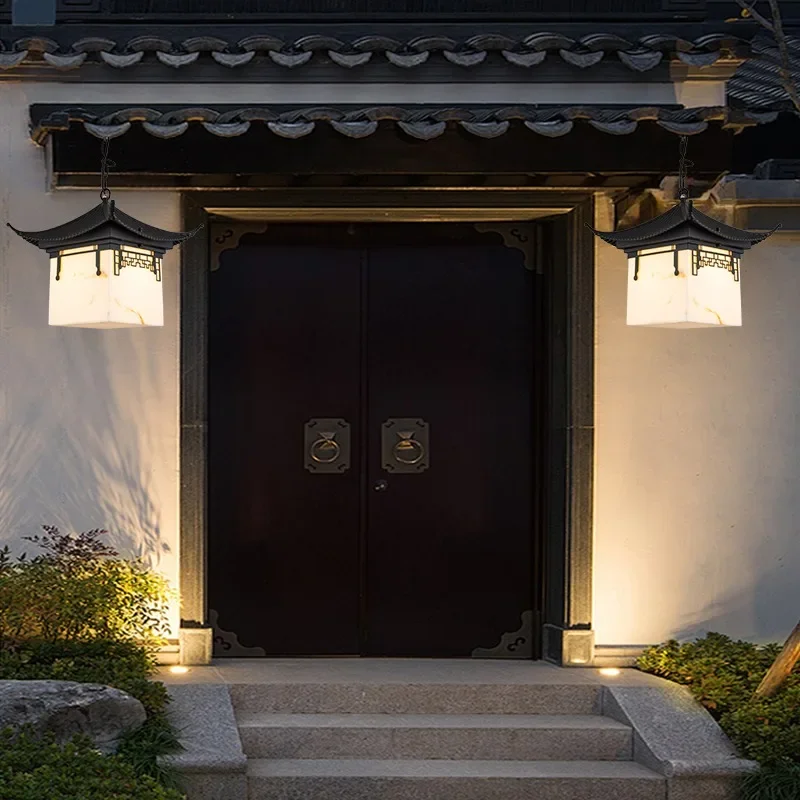 Outdoor waterproof Chinese door eaves chandelier courtyard palace pavilion promenade B & B hotel outdoor lighting