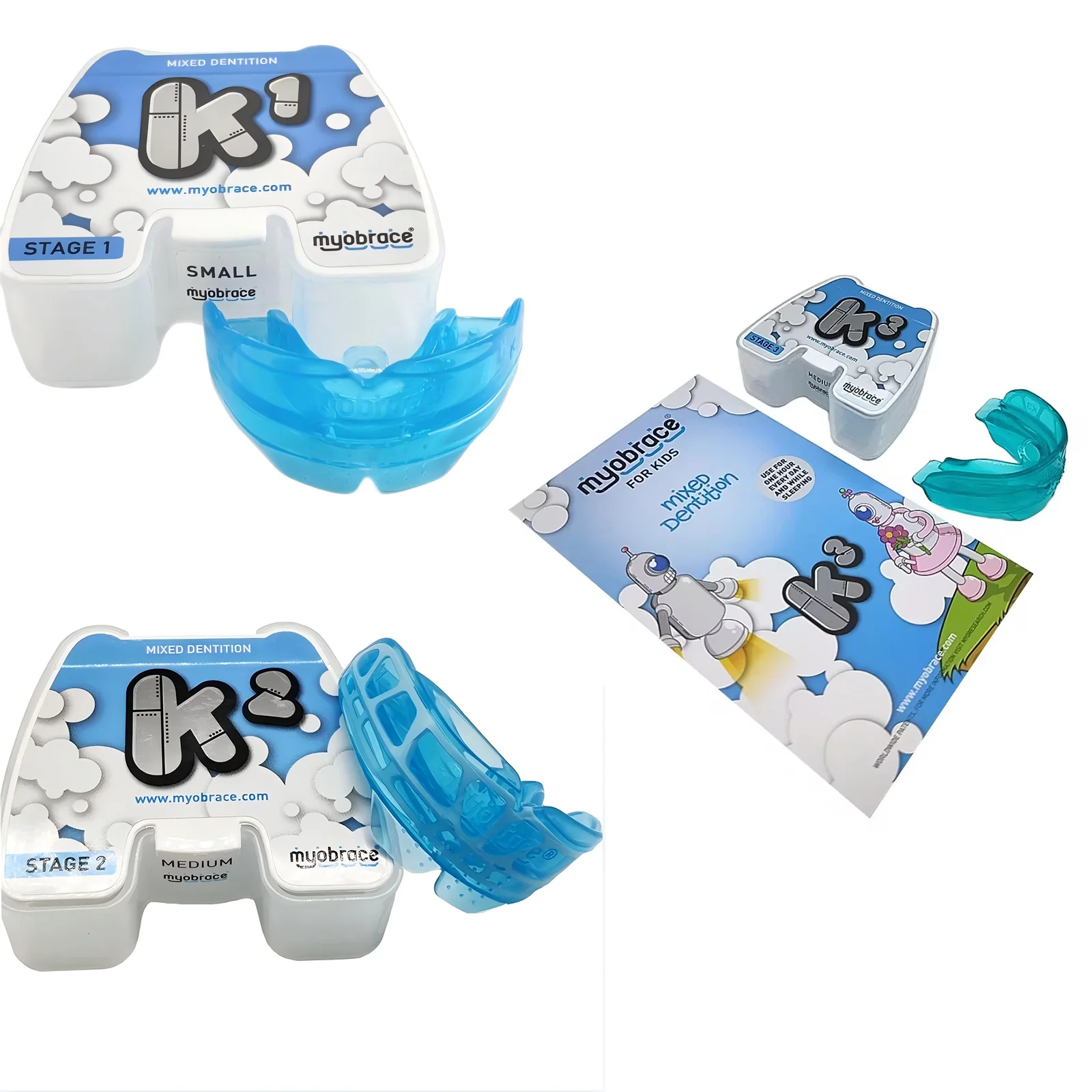 MRC Myobrace K Series Teeth Trainer Oral Habit Accessory Genuine Silicone Trainer To Improve Oral Posture In Stock
