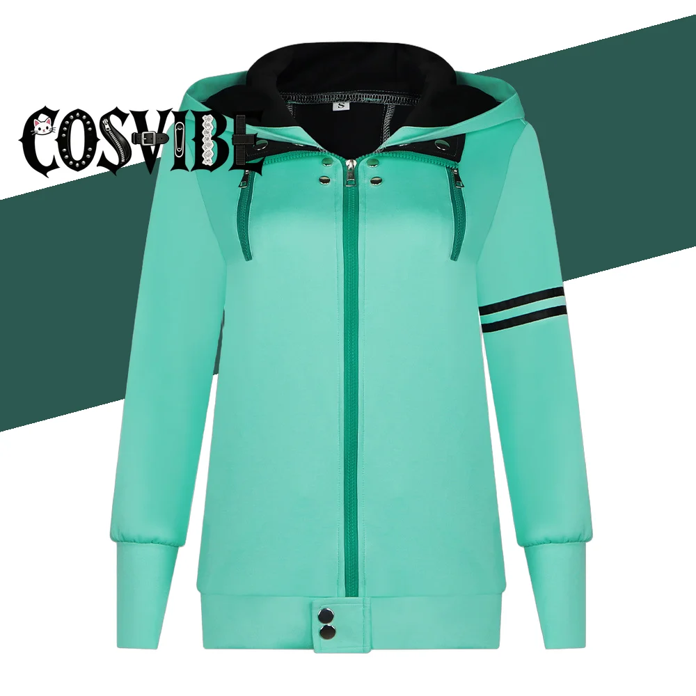 

Anime Tokyo Ghoul Kaneki Cosplay Costume Green Hooded Hoodie Coat Wig Adult Man Woman Daily Leisure Party Suit