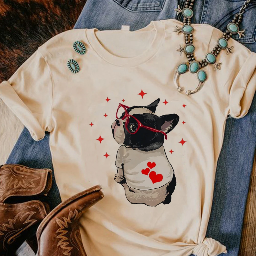 Pug t shirt women funny streetwear Tee female harajuku funny Japanese clothing