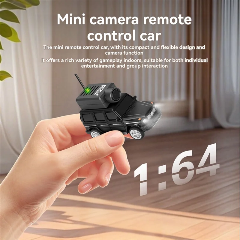 سيارة سباق TA-Mini بمقياس 1:64 RC سيارة 6406 FPV VTX 720P HD كاميرا App التحكم في الصور + فيديو + جيروسكوب مدمج VR 2.4G