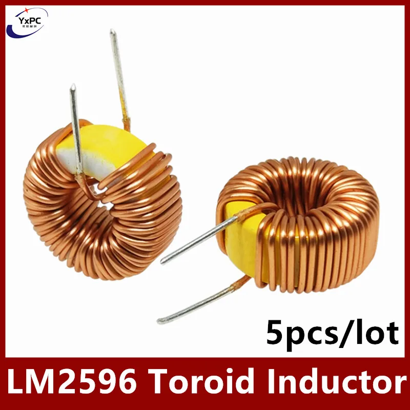 5Pcs Toroid Inductor 3A 6A Winding Magnetic Inductance 22uH 33uH 47uH 56UH 100uH 220uH 330uH 470uH Inductor For LM2596