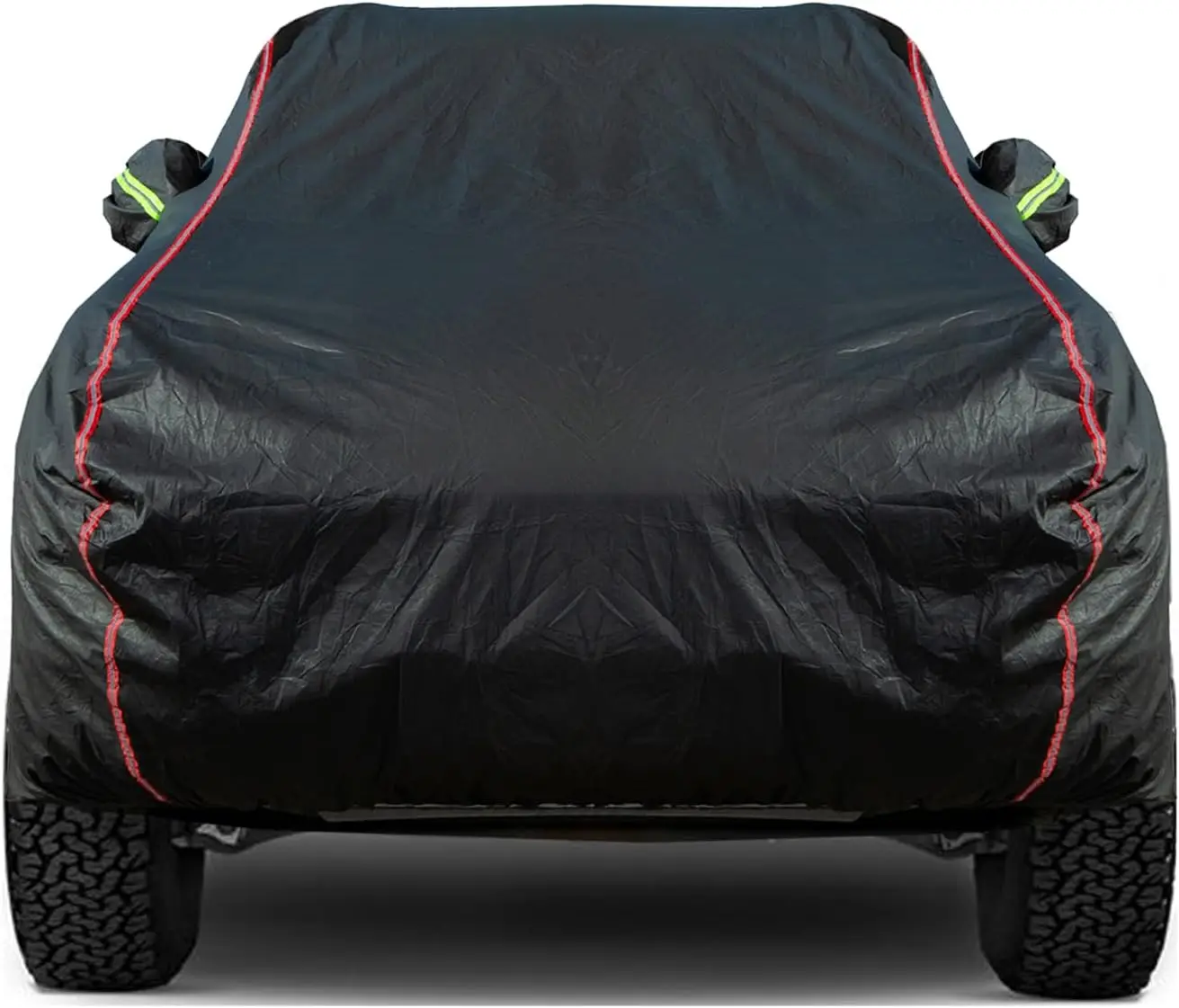 

Waterproof Zipper Doors Pickup Truck Cover, Sunscreen UV Snowproof Wind Protection for Indoor Outdoor Use, Fits 213"-237"
