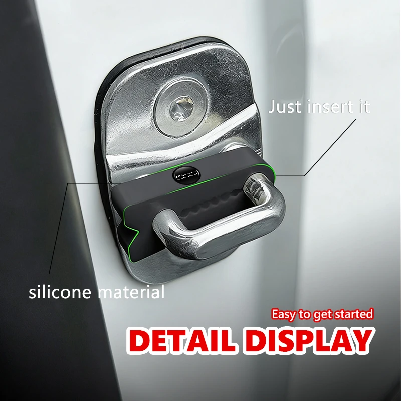 Car Door Sound Damper Lock Buffer Shock-absorbing Pad Noise Reducer For Fiat 500 FR Abarth Linea Astra Bravo Albea Panda Doblo