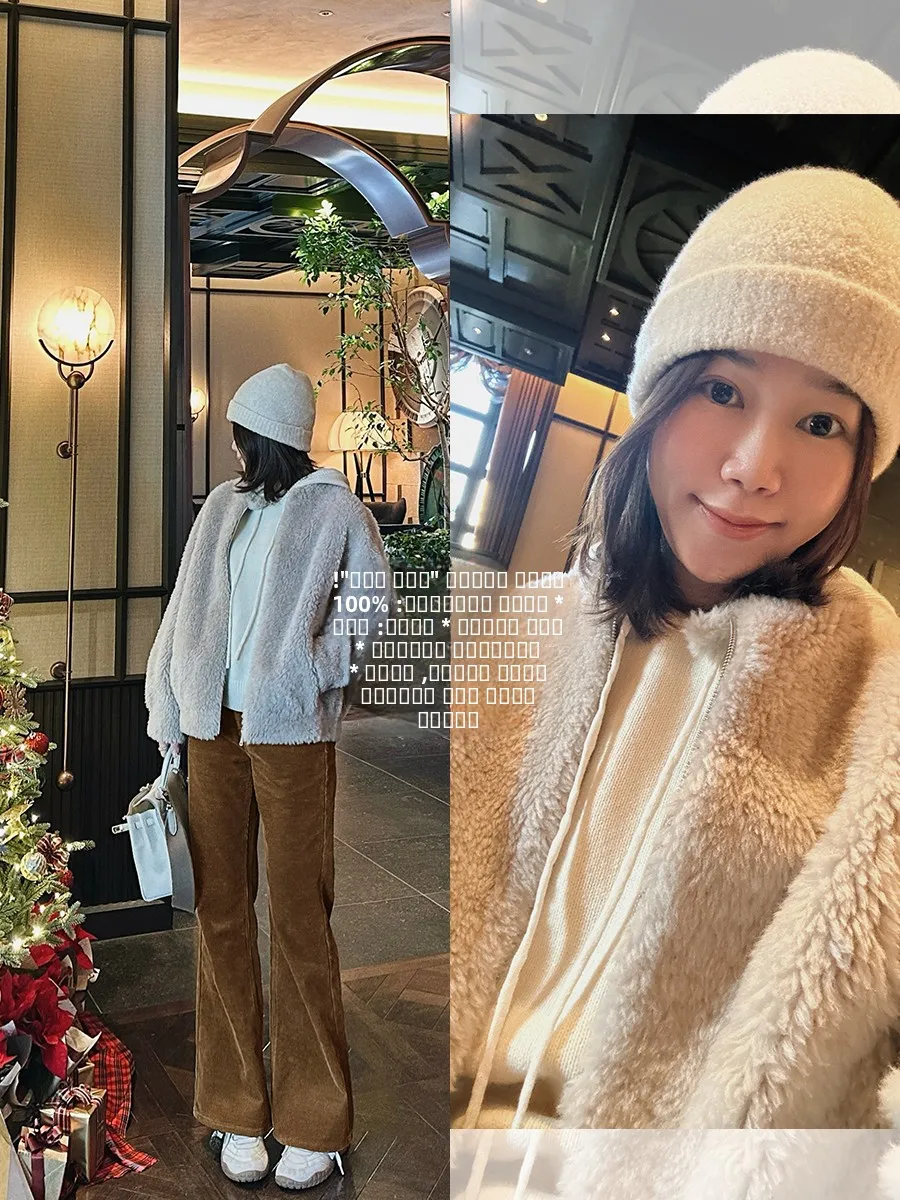 

Женское шерстяное пальто с мехом, на молнии, с одной пуговицей, теплое, повседневное, свободного кроя, с длинными рукавами, утепленное, зимнее