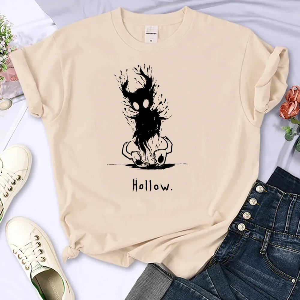 Hollow Knight t-shirts women designer summer t shirt female streetwear 2000s anime clothing