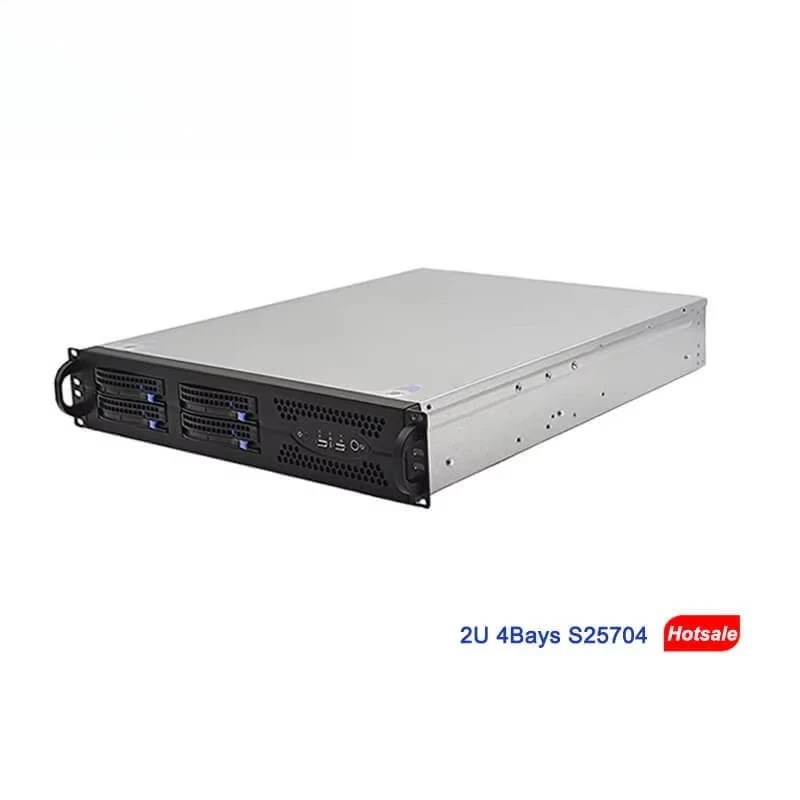 New Economical 2U 570MM Depth NAS Hotswap Storage Rackmout Server Chassis With 4Bays Screw-Free HDD Trays And Sata Backplane