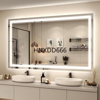 66x40 inch Large LED Mirror for Bathroom, Lighted Vanity Mirror for Wall, Dimmable, Anti-Fog, Shatter-Proof, ETL Listed