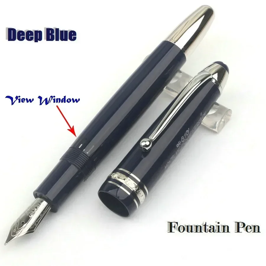 مجموعة خاصة كلاسيكية عالية الجودة MB الأصل المكبس ملء قلم حبر أخضر أسود أحمر أزرق الراتنج مكتب الكتابة 1924/2025