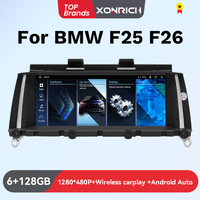 8.8 Inch Android 14 Car Radio Head Unit Carplay Auto Multimedia Monitors For BMW X3 F25 X4 F26 CIC NBT Car Accessories Navigatio