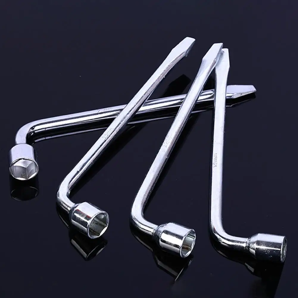 17/19/22/24mm Tire Wrench Strong Rustproof Socket Wrench 2 End L Type Socket Wrench Workshop Accessories
