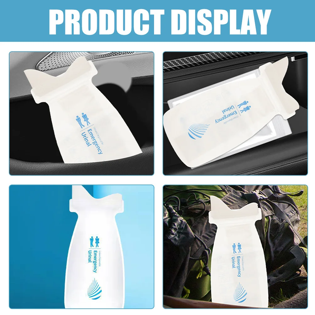 

16pcs Disposable Bags For Car Emergency Travel Road Trip Essentials Outdoor Camping Portable Unisex Pee Pouches Vomit Relief