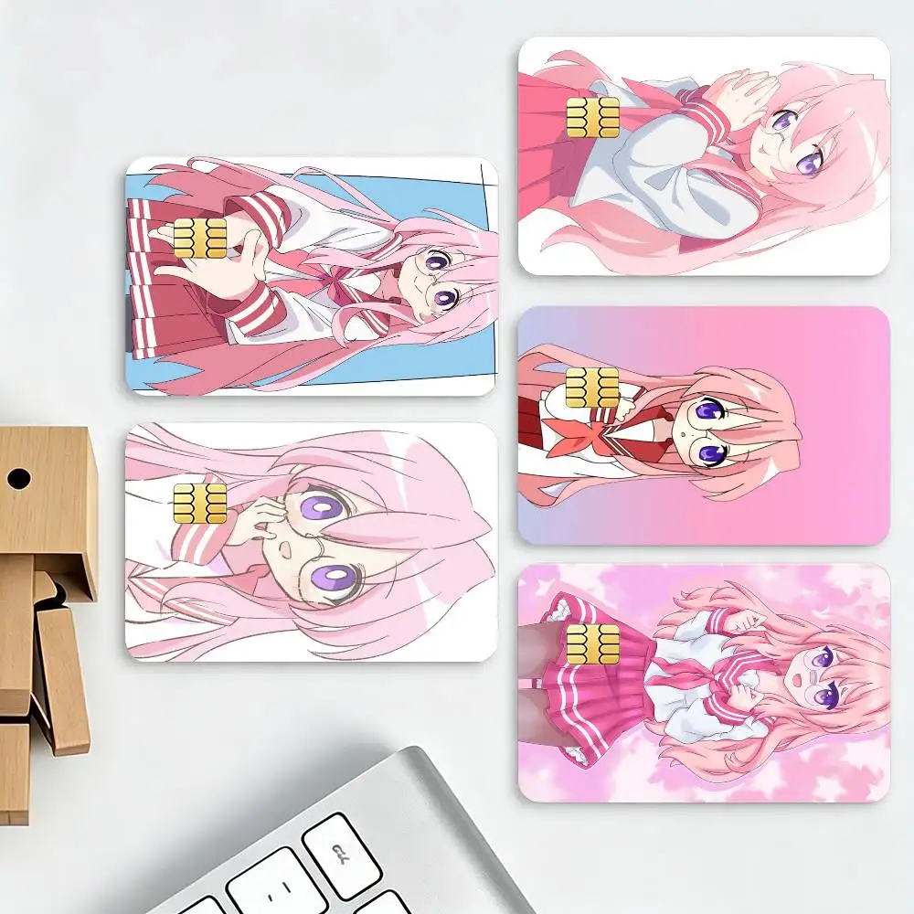 Cartoon Takara Miyuki HD Waterproof Credit Card Stickers Silicone Decals For Chip Game Cards Gift