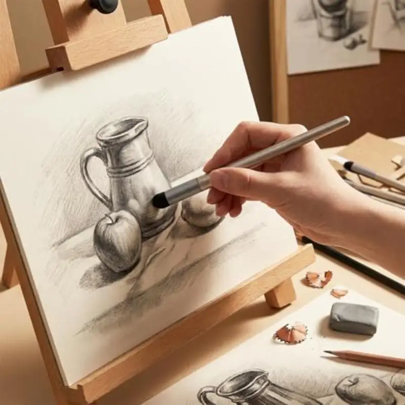 Artist Pen Washable Sketch Rubbing Sponge Brush Reusable Drawing Art Blenders Correcting Lightening & Highlight