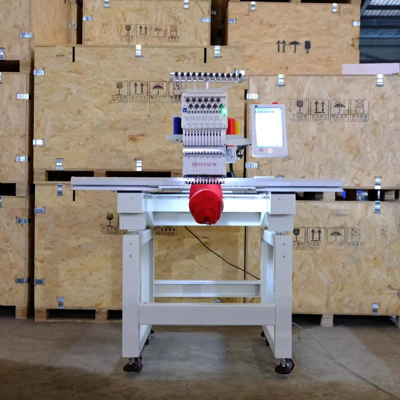 MJS1201(500*1200mm)Doorstep Delivery Single Head 12Needles High Speed Automatic Industrial Computerized Embroidery Machine