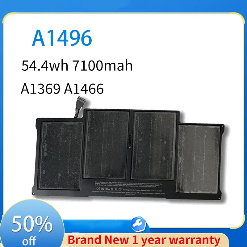 

New Laptop Battery A1369 For Apple MacBook Air 13" A1466 2012/2013/2014/2015/2017 MD760LL/A MD761CH/A 7.6V 7100mAh