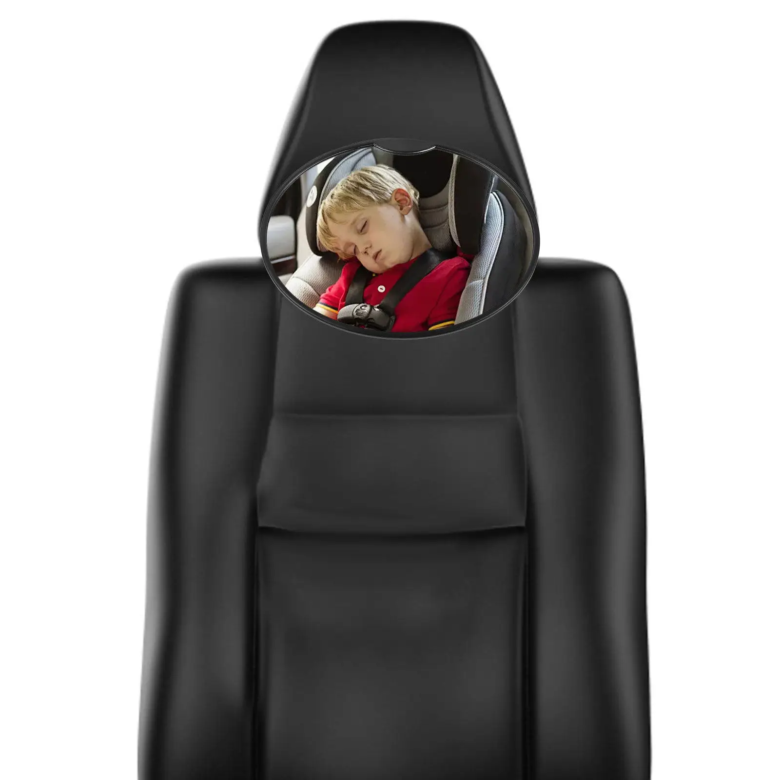 

Car Mirror Rear Seat Observation Mirror for Infants Wider Field of View Easy Install on Visor Or Headrest Safety Driving