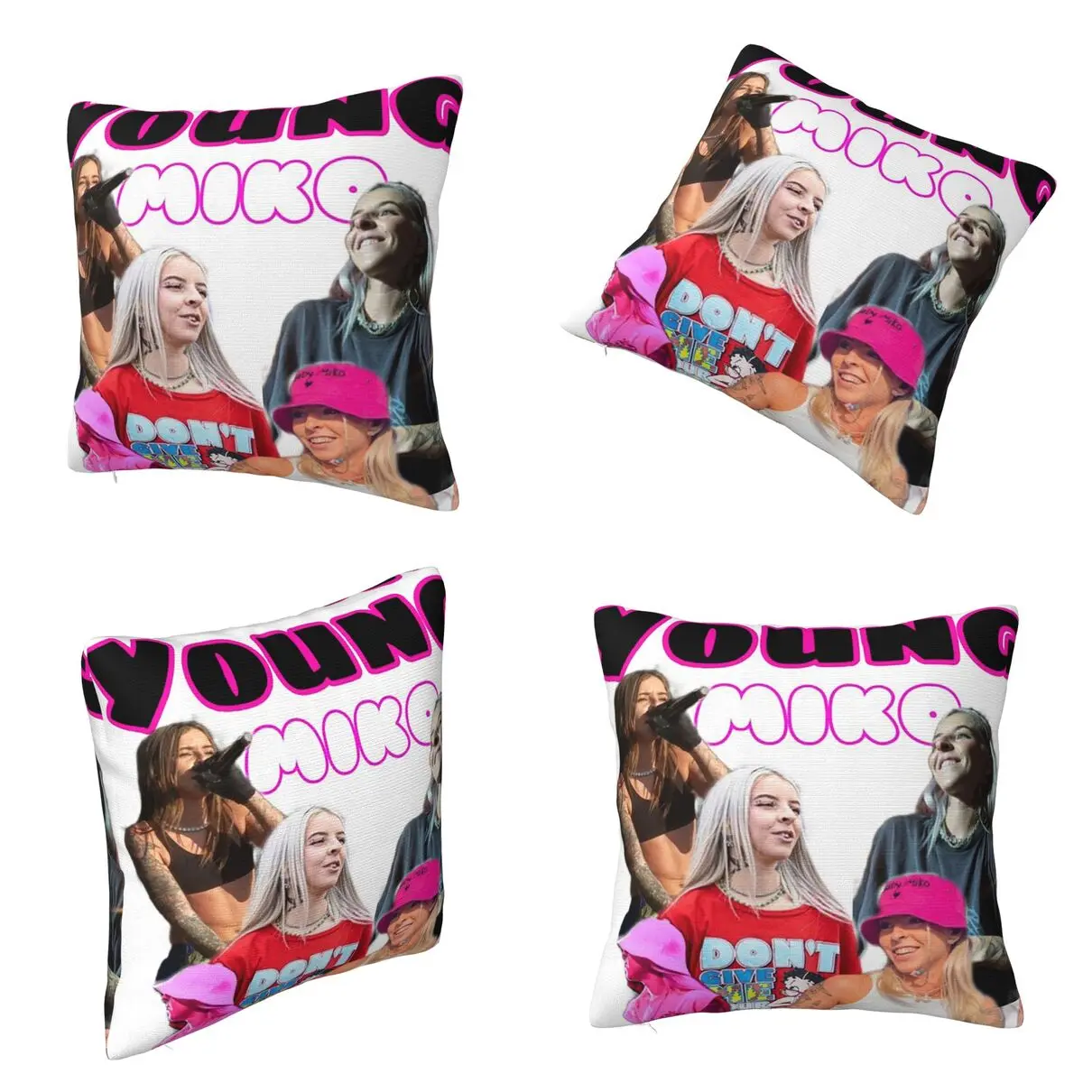 Singer Young Miko Square Pillowcase Cushion Cover Pillow Case Throw Pillow Cover for Home Bedroom Car