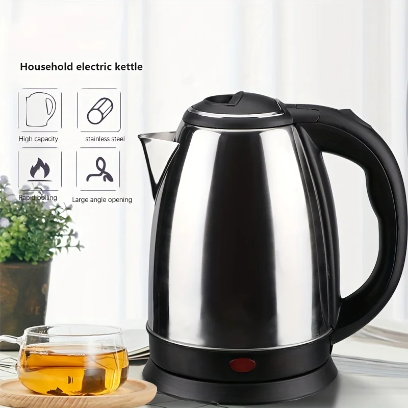 US Plug 1500W 1.8L Household Electric Kettle Kitchen Kettle,Scalding Stainless Steel Kettle,Intelligent Constant Temperature