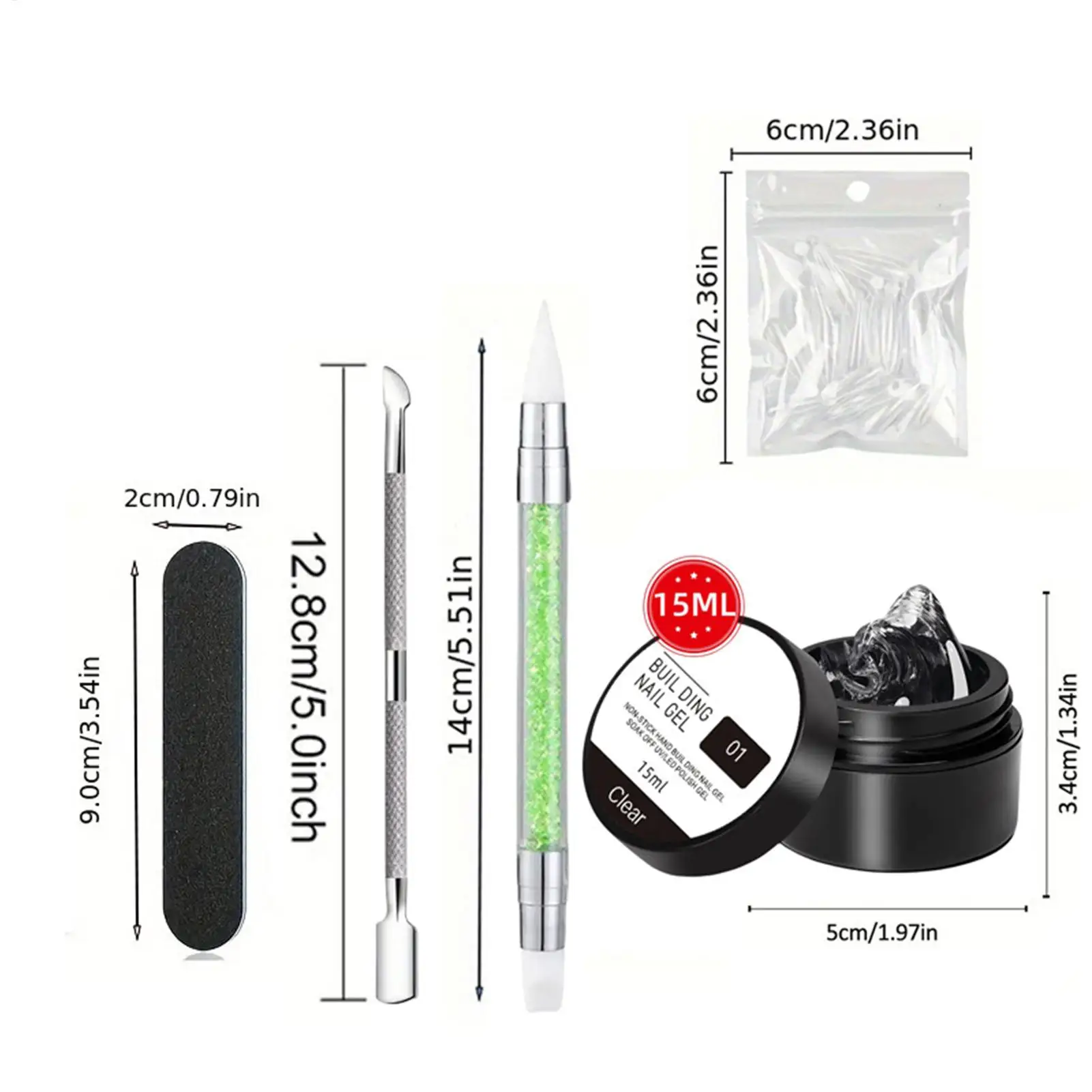 3D Nail Gel Non-Stick Fingernail Design Sculpture Hard Building Gels for Beginners Professionals Beauty Lovers Students Women view 5