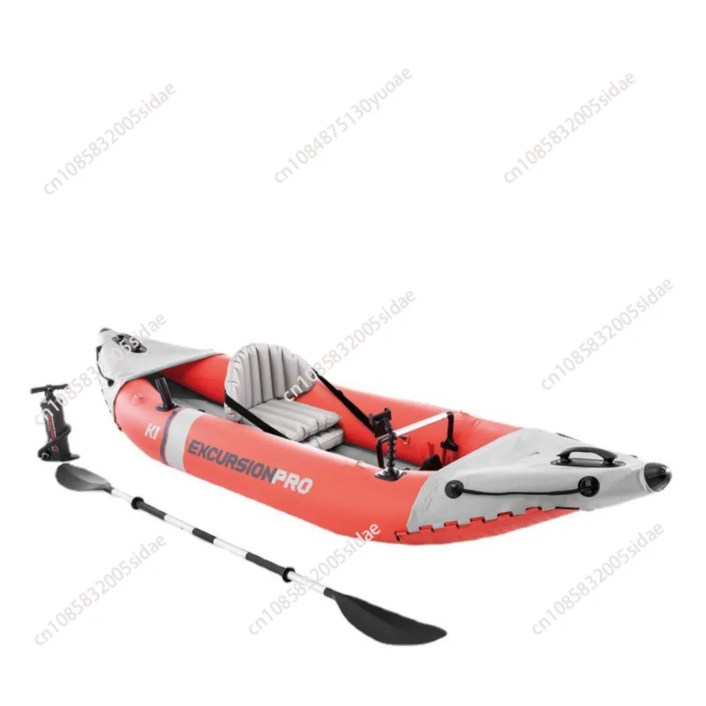 Wholesales  68303 Excursion Pro K1 Outdoor Water Sports Inflatable fishing boat Single Kayak with Fishing rod holders