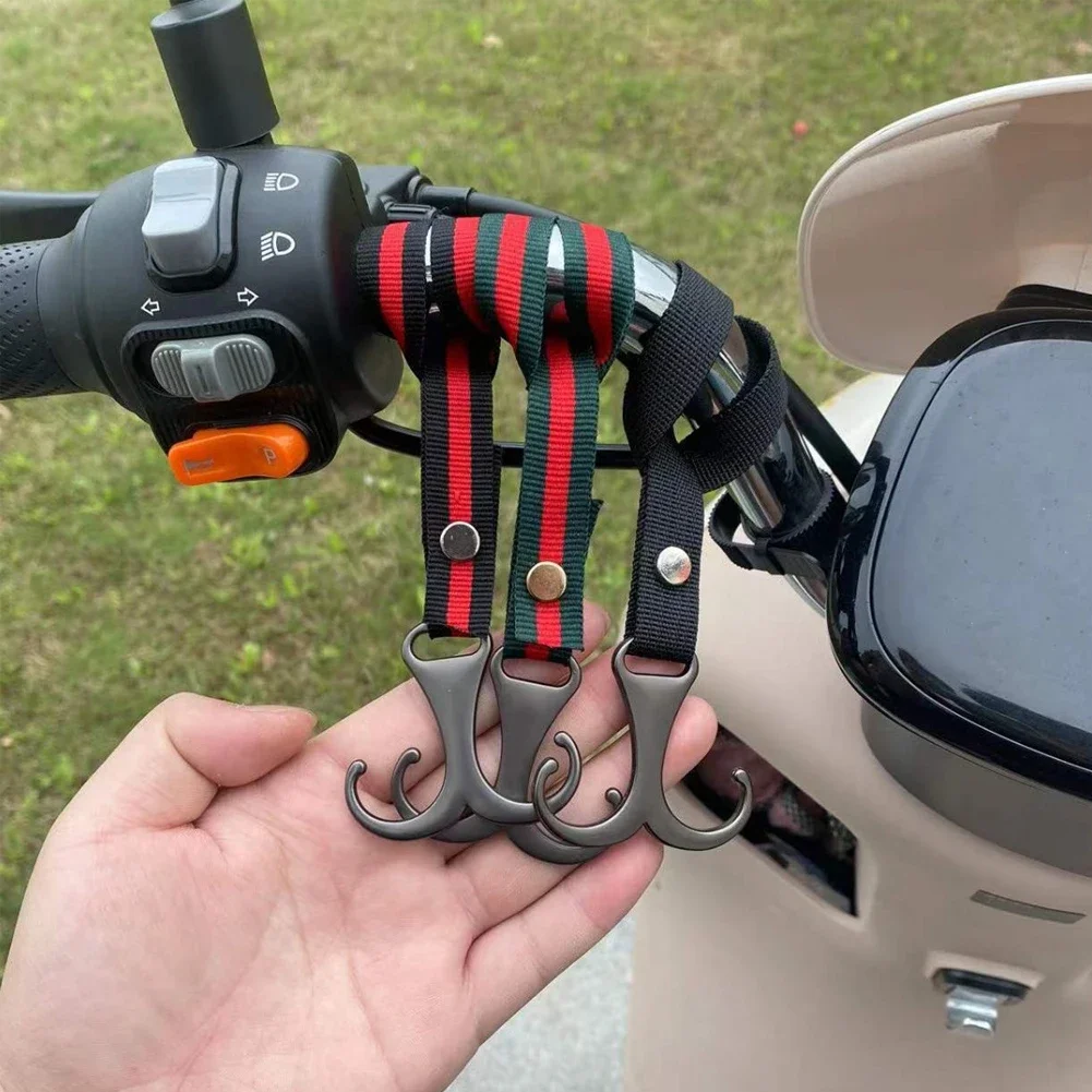 

Lovely Panda Motorcycle Hand Bar Double Hooks for Helmet Storage Hook Luggage Hanger Holder For Bicycle Scooter Electric Bike