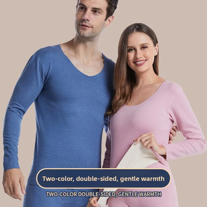 

Men's Thermal Underwear Set Fleece Lined Long Sleeve Base Layer Shirt Slimming Body Shaping Pants Comfortable Warmth Polyeste...